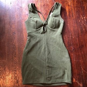 Olive Body Con Dress